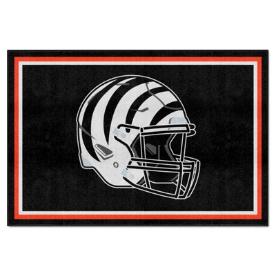 Fan Mats  LLC Cincinnati Bengals 5x8 Rug Black