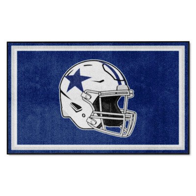 Fan Mats  LLC Dallas Cowboys 4x6 Rug Retro Blue