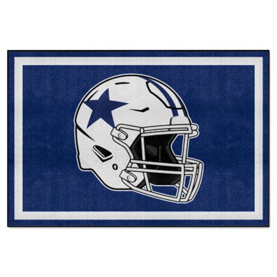 Fan Mats  LLC Dallas Cowboys 5x8 Rug Retro Blue