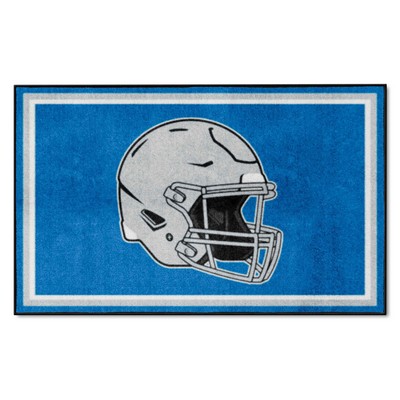 Fan Mats  LLC Detroit Lions 4x6 Rug Retro Blue