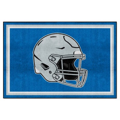 Fan Mats  LLC Detroit Lions 5x8 Rug Retro Blue