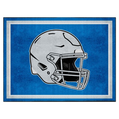 Fan Mats  LLC Detroit Lions 8x10 Rug Retro Blue