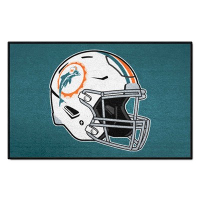 Fan Mats  LLC Miami Dolphins Starter Mat Retro Teal