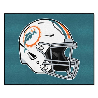 Fan Mats  LLC Miami Dolphins All-Star Mat Retro Teal