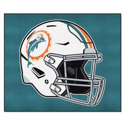 Fan Mats  LLC Miami Dolphins Tailgater Mat Retro Teal