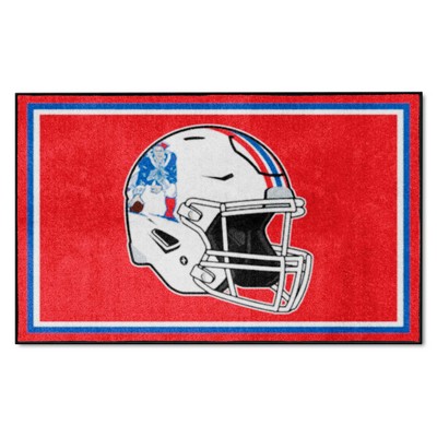 Fan Mats  LLC New England Patriots 4x6 Rug Retro Red