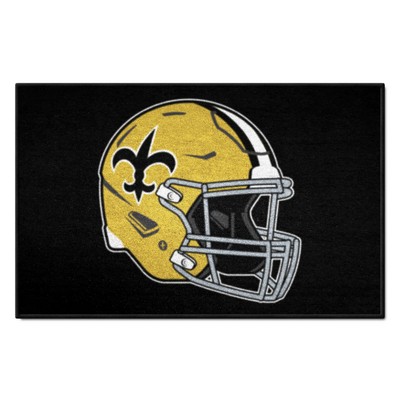 Fan Mats  LLC New Orleans Saints Starter Mat Retro Black