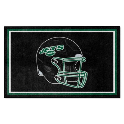 Fan Mats  LLC New York Jets 4x6 Rug Black