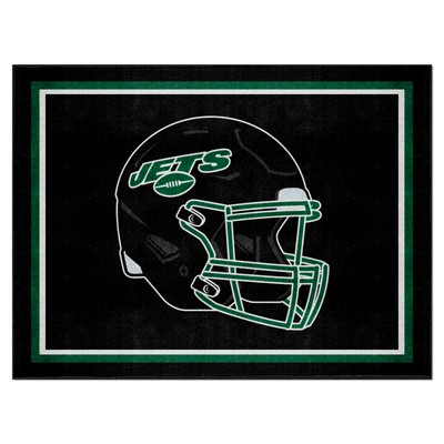 Fan Mats  LLC New York Jets 8x10 Rug Black