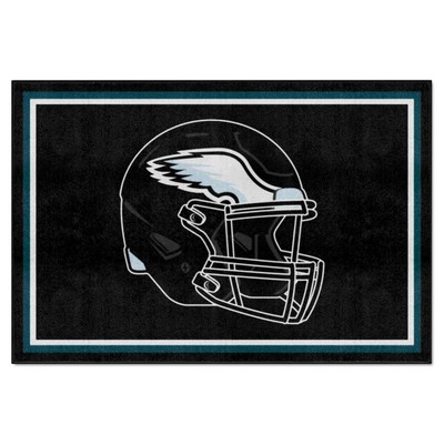 Fan Mats  LLC Philadelphia Eagles 5x8 Rug Black