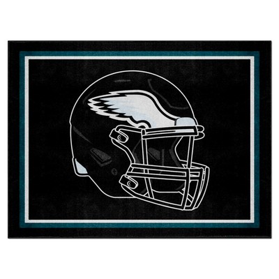 Fan Mats  LLC Philadelphia Eagles 8x10 Rug Black