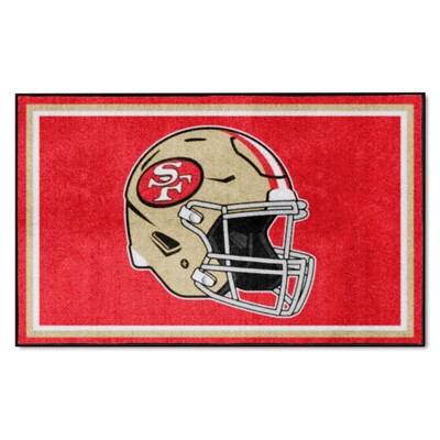 Fan Mats  LLC San Francisco 49ers 4x6 Rug Retro Red