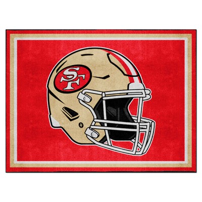 Fan Mats  LLC San Francisco 49ers 8x10 Rug Retro Red