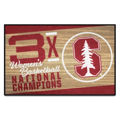 Fan Mats  LLC Stanford Cardinal Starter Mat Dynasty Tan