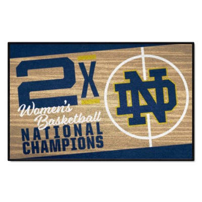 Fan Mats  LLC Notre Dame Fighting Irish Starter Mat Dynasty Tan