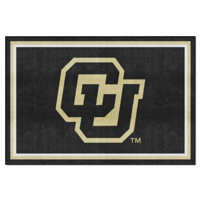 Fan Mats  LLC Colorado Buffaloes 8x10 Rug Black