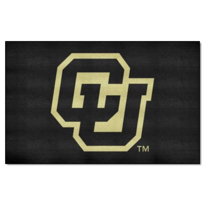 Fan Mats  LLC Colorado Buffaloes Starter Mat Uniform Black