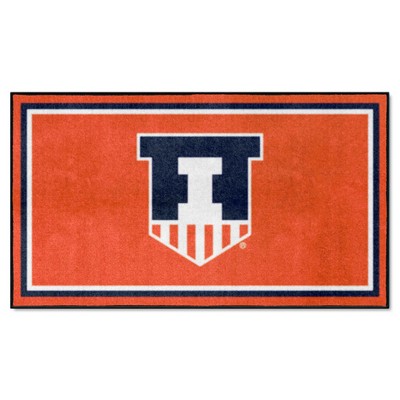 Fan Mats  LLC Illinois Illini 3x5 Rug Orange