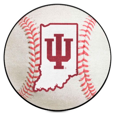 Fan Mats  LLC Indiana Hooisers Baseball Mat White