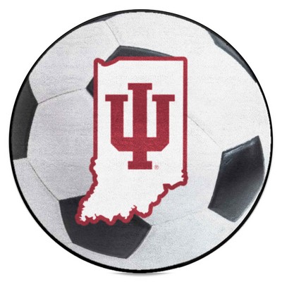 Fan Mats  LLC Indiana Hooisers Soccer Ball Mat White