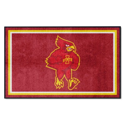 Fan Mats  LLC Iowa State Cyclones 4x6 Rug Red