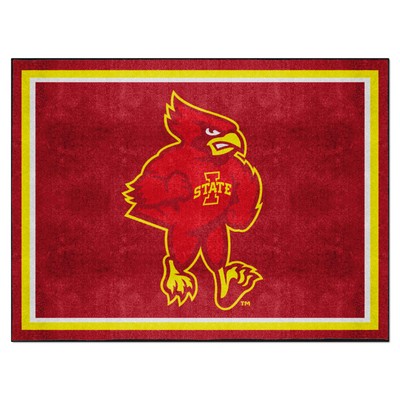 Fan Mats  LLC Iowa State Cyclones 8x10 Rug Red