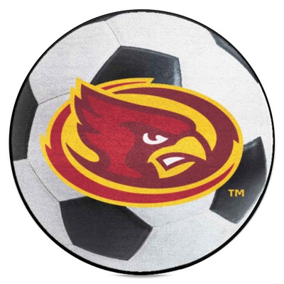 Fan Mats  LLC Iowa State Cyclones Soccer Ball Mat White