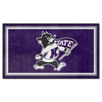 Fan Mats  LLC Kansas State Wildcats 3x5 Rug Purple