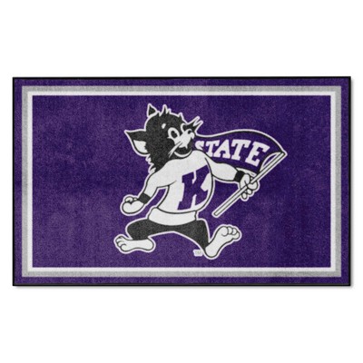 Fan Mats  LLC Kansas State Wildcats 4x6 Rug Purple