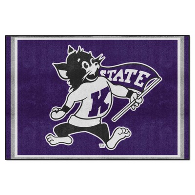 Fan Mats  LLC Kansas State Wildcats 5x8 Rug Purple