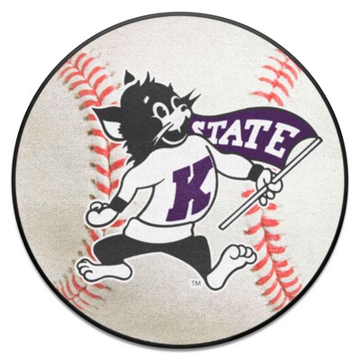 Fan Mats  LLC Kansas State Wildcats Baseball Mat White