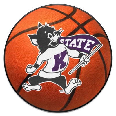 Fan Mats  LLC Kansas State Wildcats Basketball Mat Orange