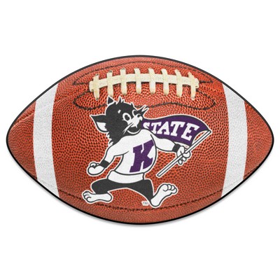 Fan Mats  LLC Kansas State Wildcats Football Mat Brown