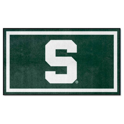 Fan Mats  LLC Michigan State Spartans 3x5 Rug Green