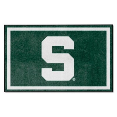 Fan Mats  LLC Michigan State Spartans 4x6 Rug Green