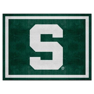 Fan Mats  LLC Michigan State Spartans 8x10 Rug Green