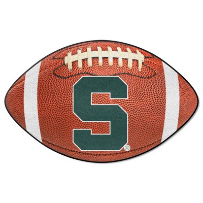 Fan Mats  LLC Michigan State Spartans Football Mat Brown