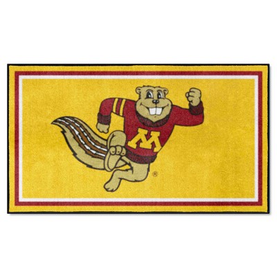 Fan Mats  LLC Minnesota Golden Gophers 3x5 Rug Gold