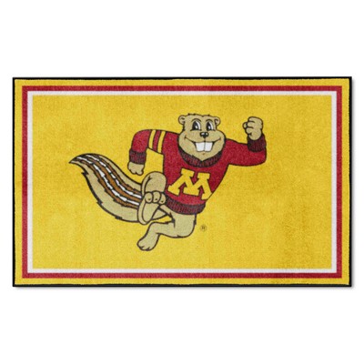 Fan Mats  LLC Minnesota Golden Gophers 4x6 Rug Gold