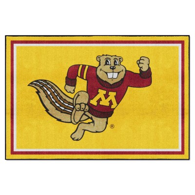 Fan Mats  LLC Minnesota Golden Gophers 5x8 Rug Gold