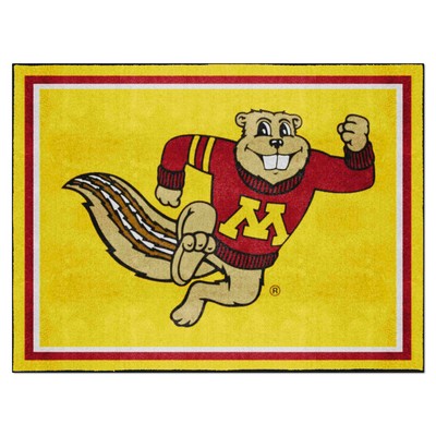 Fan Mats  LLC Minnesota Golden Gophers 8x10 Rug Gold