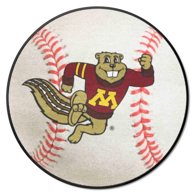 Fan Mats  LLC Minnesota Golden Gophers Baseball Mat White