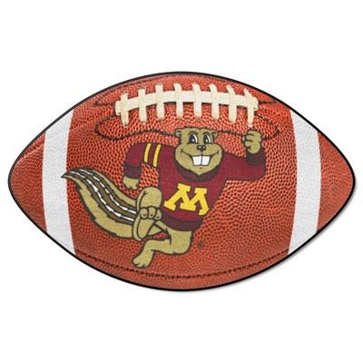 Fan Mats  LLC Minnesota Golden Gophers Football Mat Brown