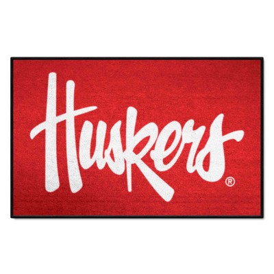 Fan Mats  LLC Nebraska Cornhuskers Starter Mat Red