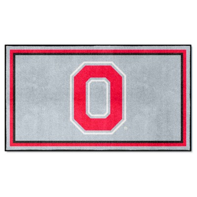 Fan Mats  LLC Ohio State Buckeyes 3x5 Rug Gray