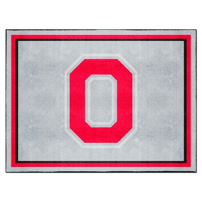 Fan Mats  LLC Ohio State Buckeyes 8x10 Rug Gray