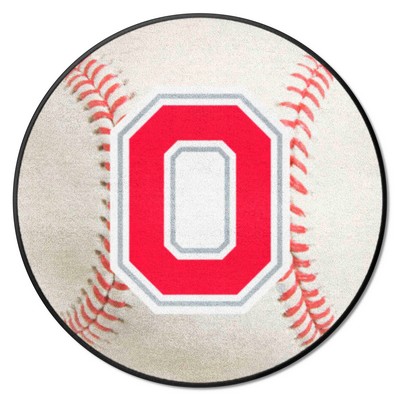 Fan Mats  LLC Ohio State Buckeyes Baseball Mat White