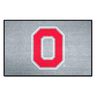 Fan Mats  LLC Ohio State Buckeyes Starter Mat Gray