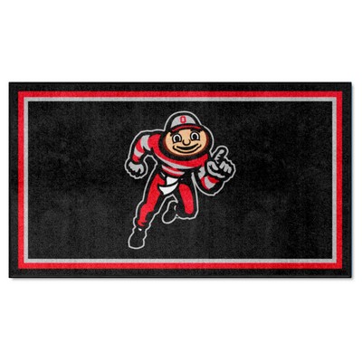 Fan Mats  LLC Ohio State Buckeyes 3x5 Rug Black