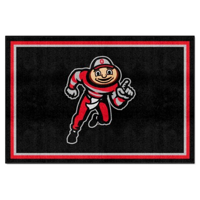 Fan Mats  LLC Ohio State Buckeyes 5x8 Rug Black